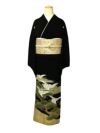 鶴と松の柄　黒留袖レンタル