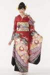 振袖赤レンタル furisode red