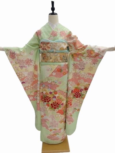 帯締 帯揚げ 飾り襟 桜色 シルク 正絹 - 和装小物