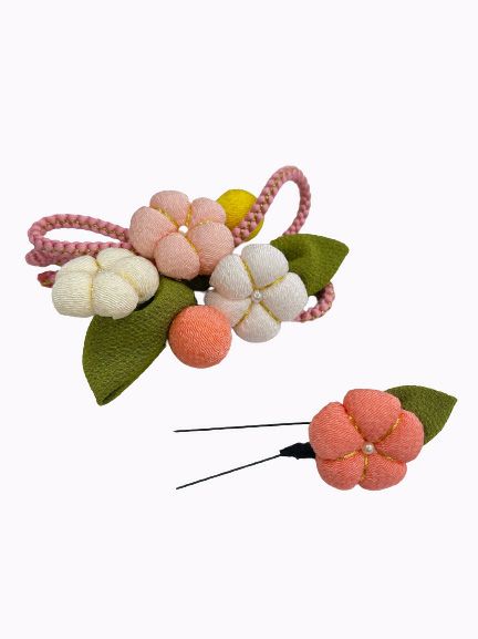 成人式　髪飾り　梅の花　セット